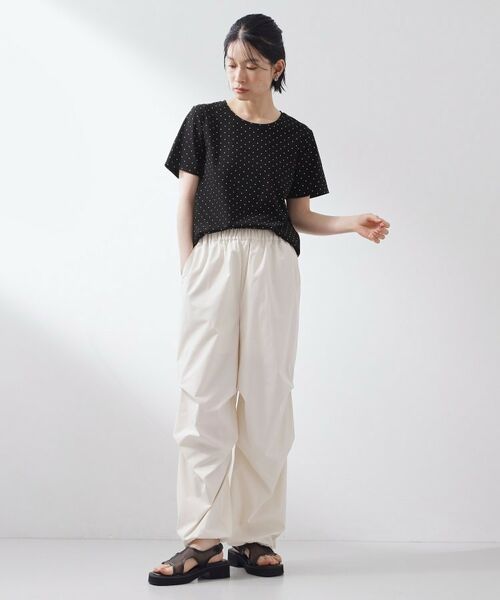 THE SHOP TK / ザ ショップ ティーケー Tシャツ | 大人にちょうどいい チャーム付きドット柄Tシャツ | 詳細7