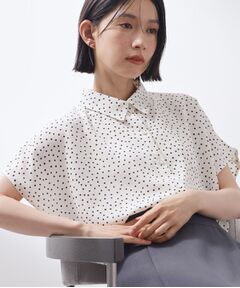 THE SHOP TK / ザ ショップ ティーケー シャツ・ブラウス | 大人のためのドット柄 シャツ襟ブラウス