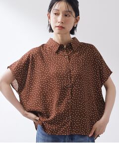 THE SHOP TK / ザ ショップ ティーケー シャツ・ブラウス | 大人のためのドット柄 シャツ襟ブラウス