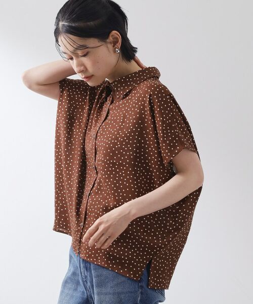 THE SHOP TK / ザ ショップ ティーケー シャツ・ブラウス | 大人のためのドット柄 シャツ襟ブラウス | 詳細10