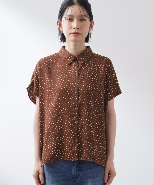 THE SHOP TK / ザ ショップ ティーケー シャツ・ブラウス | 大人のためのドット柄 シャツ襟ブラウス | 詳細13