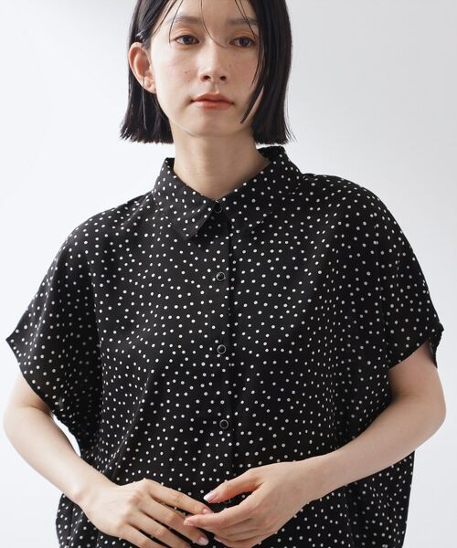 THE SHOP TK / ザ ショップ ティーケー シャツ・ブラウス | 大人のためのドット柄 シャツ襟ブラウス | 詳細5
