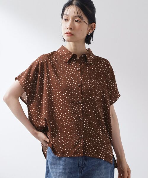THE SHOP TK / ザ ショップ ティーケー シャツ・ブラウス | 大人のためのドット柄 シャツ襟ブラウス | 詳細9