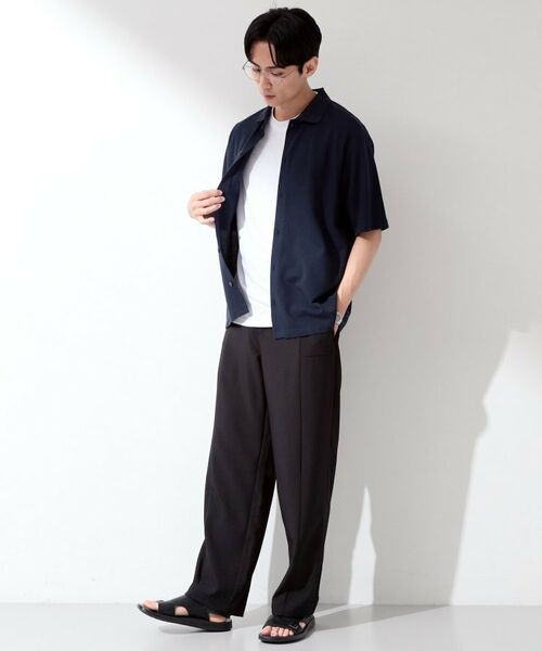 THE SHOP TK / ザ ショップ ティーケー カーディガン・ボレロ | 【半袖シャツ+インナー セットアイテム】カノコ半袖シャツ&半袖Tシャツ | 詳細11
