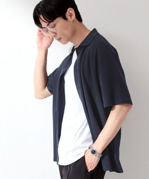 THE SHOP TK / ザ ショップ ティーケー カーディガン・ボレロ | 【半袖シャツ+インナー セットアイテム】カノコ半袖シャツ&半袖Tシャツ | 詳細8