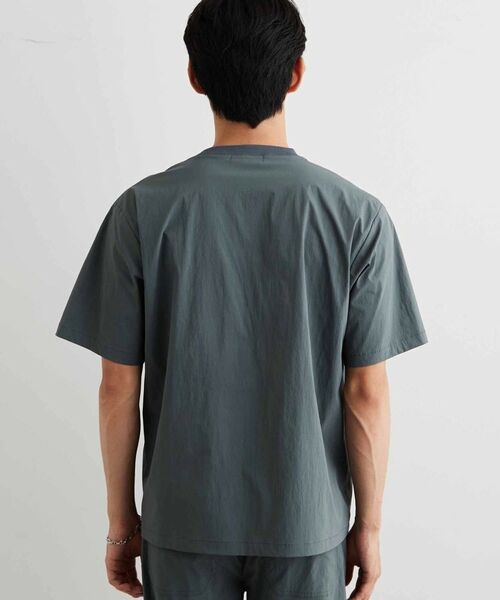 THE SHOP TK / ザ ショップ ティーケー Tシャツ | 【ストレッチ／洗濯機OK／セットアップ可】ナイロンフハク半袖Tシャツ | 詳細11