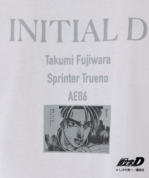 THE SHOP TK / ザ ショップ ティーケー Tシャツ | 頭文字D 別注 『フジワラ』 グラフィック半袖Tシャツ ステッカー&チャーム付き | 詳細10