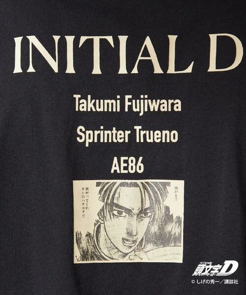 THE SHOP TK / ザ ショップ ティーケー Tシャツ | 頭文字D 別注 『フジワラ』 グラフィック半袖Tシャツ ステッカー&チャーム付き | 詳細15