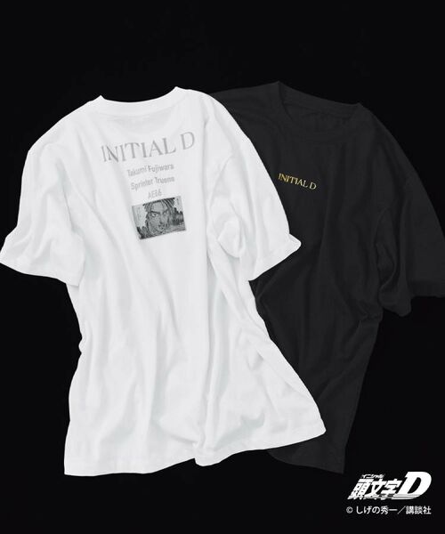 THE SHOP TK / ザ ショップ ティーケー Tシャツ | 頭文字D 別注 『フジワラ』 グラフィック半袖Tシャツ ステッカー&チャーム付き | 詳細5
