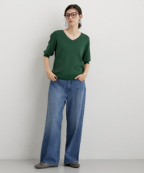 THE SHOP TK / ザ ショップ ティーケー デニムパンツ | どんなスタイルにも合わせやすい AIBOデニムワイド | 詳細11