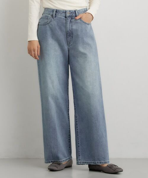 THE SHOP TK / ザ ショップ ティーケー デニムパンツ | どんなスタイルにも合わせやすい AIBOデニムワイド | 詳細5