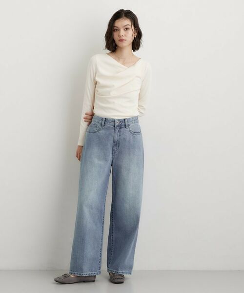 THE SHOP TK / ザ ショップ ティーケー デニムパンツ | どんなスタイルにも合わせやすい AIBOデニムワイド | 詳細6