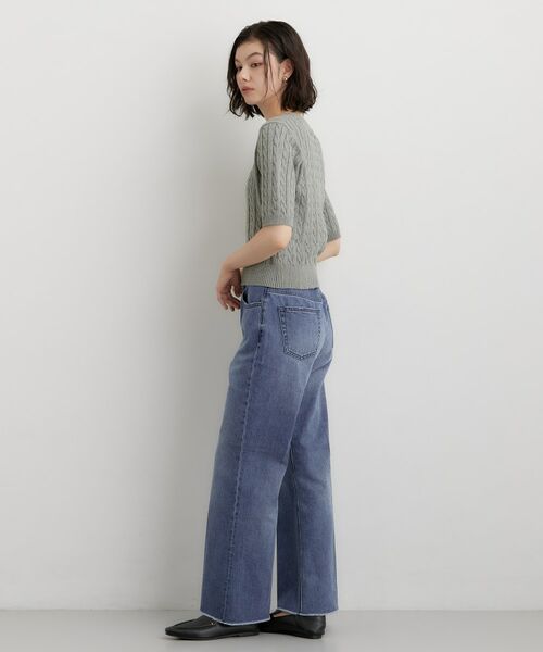 THE SHOP TK / ザ ショップ ティーケー デニムパンツ | 美脚シルエット AIBOデニムフレア | 詳細7