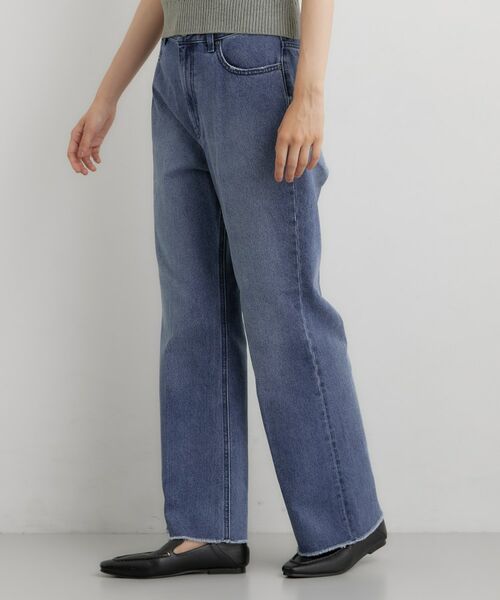 THE SHOP TK / ザ ショップ ティーケー デニムパンツ | 美脚シルエット AIBOデニムフレア(ネイビー(094))
