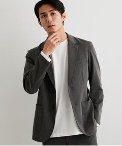 THE SHOP TK / ザ ショップ ティーケー テーラードジャケット | 【ストレッチ／洗濯機OK／セットアップ可】デニムライク ストレッチジャケット