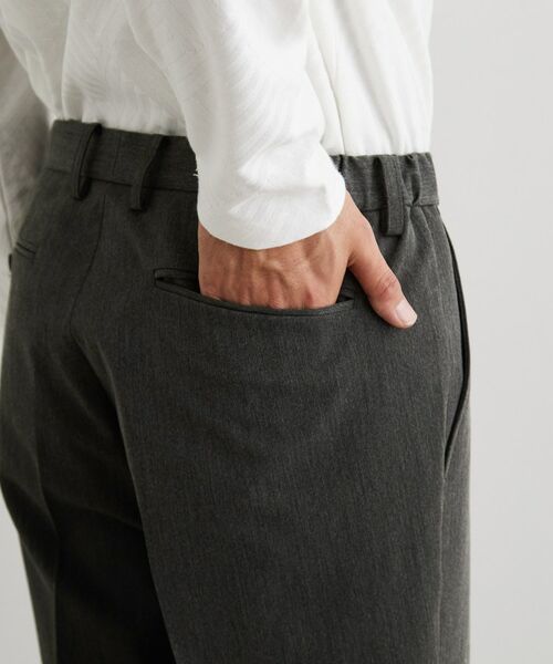 THE SHOP TK / ザ ショップ ティーケー パンツ | デニムライクストレッチスラックス | 詳細15