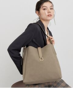 THE SHOP TK / ザ ショップ ティーケー ショルダーバッグ | スエード調＆スムースワンショルダーバッグ