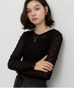 THE SHOP TK / ザ ショップ ティーケー カットソー | クリンクルシアークルーネックカットソー