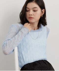 THE SHOP TK / ザ ショップ ティーケー カットソー | クリンクルシアークルーネックカットソー
