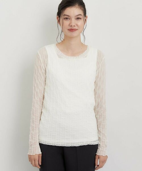 THE SHOP TK / ザ ショップ ティーケー カットソー | クリンクルシアークルーネックカットソー | 詳細17