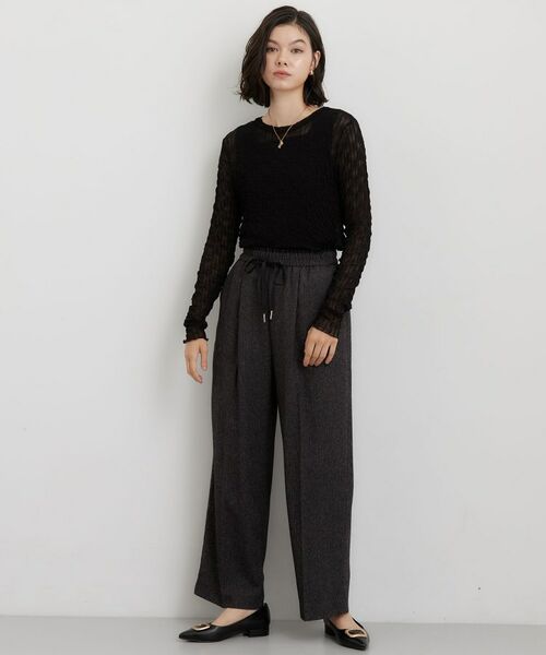 THE SHOP TK / ザ ショップ ティーケー カットソー | クリンクルシアークルーネックカットソー | 詳細7