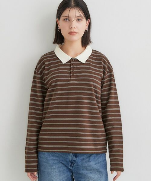 THE SHOP TK / ザ ショップ ティーケー ポロシャツ | ボーダーポロシャツ | 詳細13