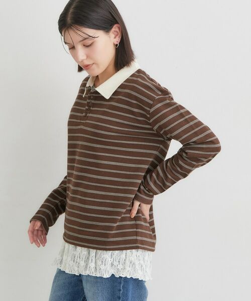 THE SHOP TK / ザ ショップ ティーケー ポロシャツ | ボーダーポロシャツ | 詳細6