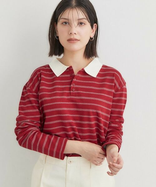 THE SHOP TK / ザ ショップ ティーケー ポロシャツ | ボーダーポロシャツ | 詳細9