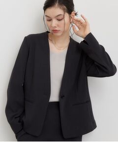 THE SHOP TK / ザ ショップ ティーケー ノーカラージャケット | ビジネスノーカラージャケット