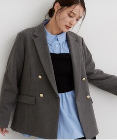 THE SHOP TK / ザ ショップ ティーケー テーラードジャケット | クラシカルな雰囲気 ダブルブレストジャケット