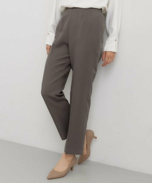 THE SHOP TK / ザ ショップ ティーケー パンツ | 【セットアップ可】美脚ラインですっきり見え テーパードパンツ（トープ(054)）