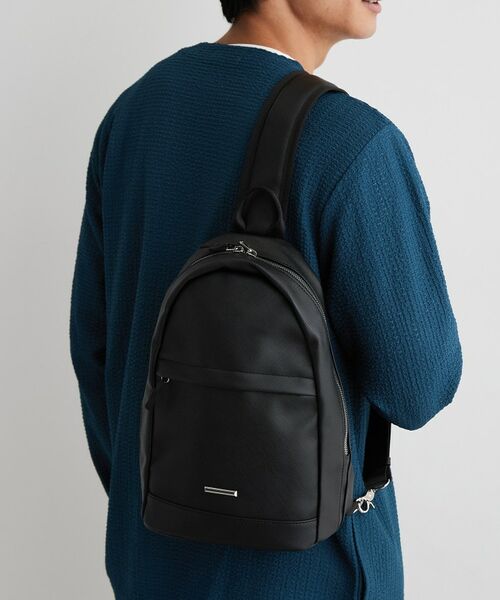 THE SHOP TK / ザ ショップ ティーケー メッセンジャーバッグ・ウエストポーチ | ビッグ ワンショルダーボディバッグ（ブラック(019)）