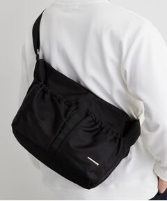 THE SHOP TK / ザ ショップ ティーケー ショルダーバッグ | ダブルポケット ナイロンショルダーバッグ