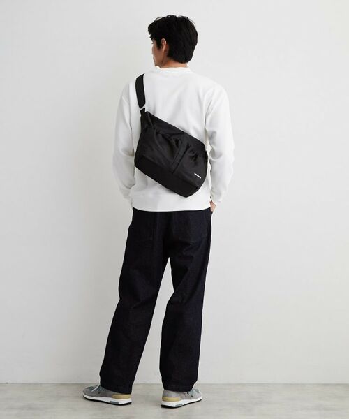 THE SHOP TK / ザ ショップ ティーケー ショルダーバッグ | ダブルポケット ナイロンショルダーバッグ | 詳細4