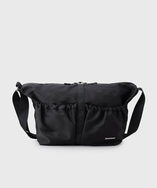 THE SHOP TK / ザ ショップ ティーケー ショルダーバッグ | ダブルポケット ナイロンショルダーバッグ | 詳細6