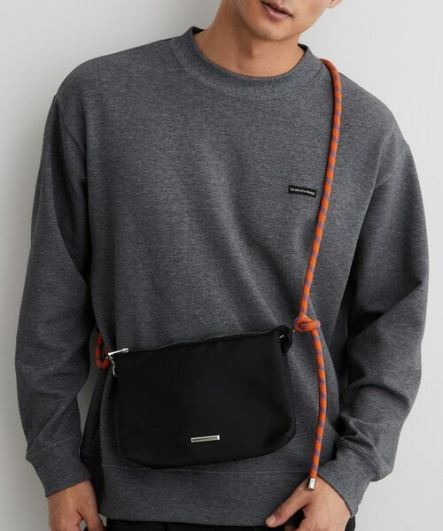THE SHOP TK / ザ ショップ ティーケー ショルダーバッグ | 多ポケット  コンパクト ショルダーバッグ（ブラック(619)）