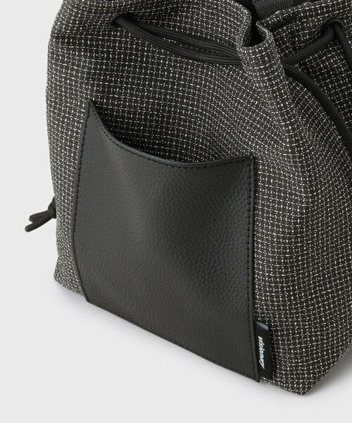 THE SHOP TK / ザ ショップ ティーケー ショルダーバッグ | VISIONARY 異素材コンビ 巾着ショルダーバッグ | 詳細13