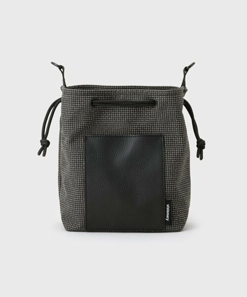 THE SHOP TK / ザ ショップ ティーケー ショルダーバッグ | VISIONARY 異素材コンビ 巾着ショルダーバッグ | 詳細15