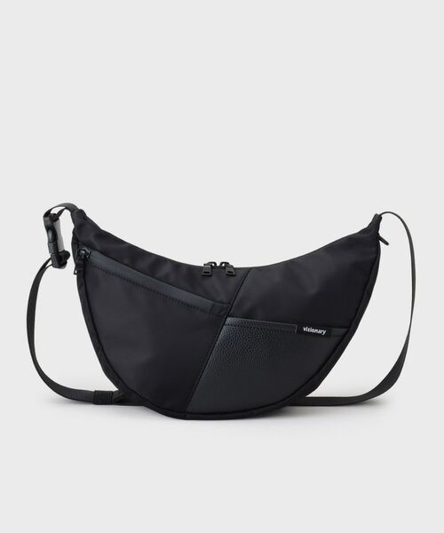 THE SHOP TK / ザ ショップ ティーケー ショルダーバッグ | VISIONARY 異素材コンビ ムーンショルダーバッグ | 詳細5