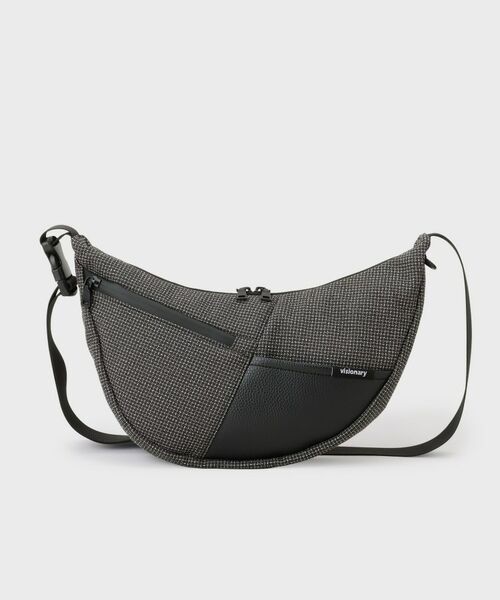 THE SHOP TK / ザ ショップ ティーケー ショルダーバッグ | VISIONARY 異素材コンビ ムーンショルダーバッグ | 詳細6