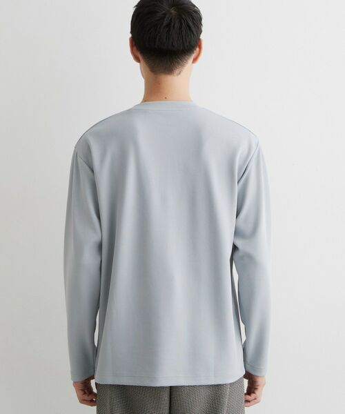 THE SHOP TK / ザ ショップ ティーケー カットソー | 【洗濯機OK】ポンチ長袖フォト長袖Tシャツ | 詳細11