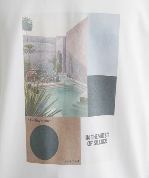 THE SHOP TK / ザ ショップ ティーケー カットソー | 【洗濯機OK】ポンチ長袖フォト長袖Tシャツ | 詳細4