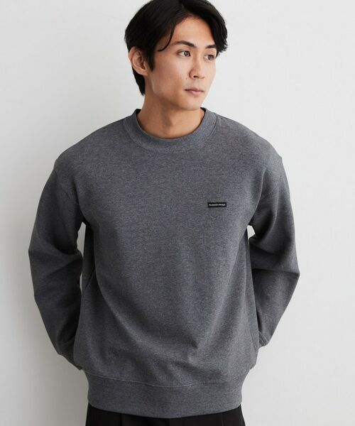 THE SHOP TK / ザ ショップ ティーケー スウェット | 【洗濯機OK/ユニセックス】ダンボール ロゴスウェット(グレー(012))