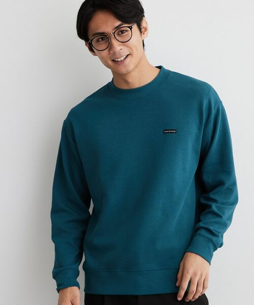 THE SHOP TK / ザ ショップ ティーケー スウェット | 【洗濯機OK/ユニセックス】ダンボール ロゴスウェット(グリーン(024))