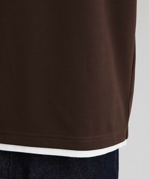 THE SHOP TK / ザ ショップ ティーケー カットソー | 【洗濯機OK】カノコキーネック レイヤード長袖Tシャツ | 詳細22