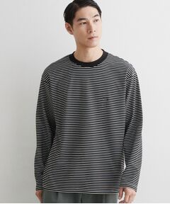 THE SHOP TK / ザ ショップ ティーケー カットソー | 【洗濯機OK】リップルボーダー長袖Tシャツ