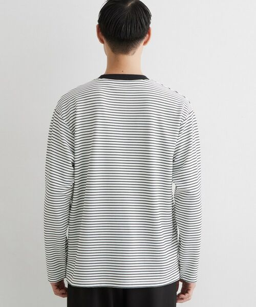 THE SHOP TK / ザ ショップ ティーケー カットソー | 【洗濯機OK】リップルボーダー長袖Tシャツ | 詳細11