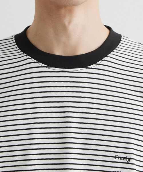 THE SHOP TK / ザ ショップ ティーケー カットソー | 【洗濯機OK】リップルボーダー長袖Tシャツ | 詳細12