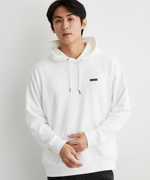 THE SHOP TK / ザ ショップ ティーケー パーカー | 【洗濯機OK/ユニセックス】ダンボール ロゴパーカ(オフホワイト(003))