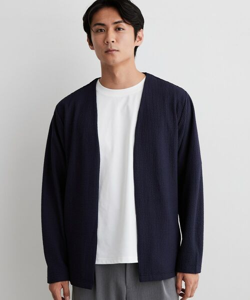 THE SHOP TK / ザ ショップ ティーケー カーディガン・ボレロ | 【半袖Tシャツ付き/洗濯機OK】アンサンブル 長袖カーディガン | 詳細13